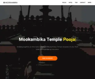 Mookambika.co(Complete Guide of Mookambika Temple Kollur) Screenshot