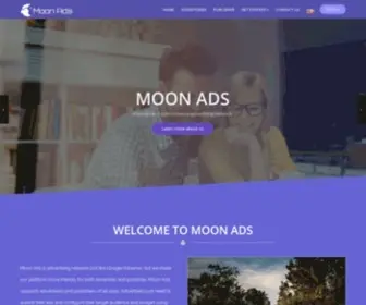Moonads.net(Get Best crypto advertising network Online from moonads) Screenshot