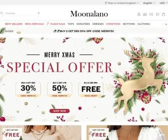 Moonalano.com(Dresses, Shoes and Accessories On Sale Today) Screenshot