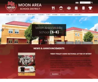Moonarea.net(Moon Area School District) Screenshot