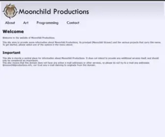 Moonchildproductions.info(Moonchildproductions info) Screenshot