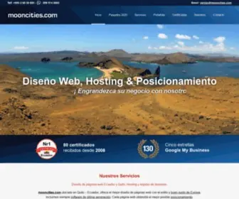 Mooncities.com(Páginas Web Ecuador) Screenshot