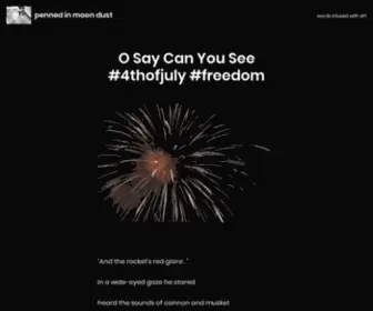 Moondustwriter.com(Words infused with art) Screenshot