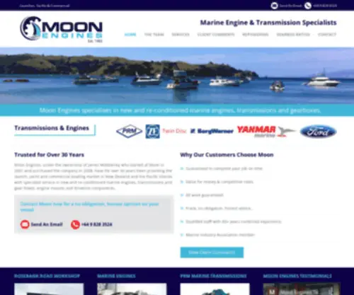 Moonengines.co.nz(Marine Transmissions Auckland) Screenshot