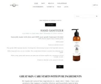 Moonessence.com(Handcrafted Artisan natural Skin and Body Care Products) Screenshot