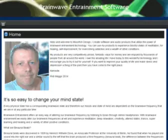 Moonfish-Design.co.uk(Brainwave entrainment software and binuaral beats for download) Screenshot
