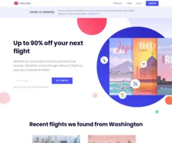 Moonfish.com(We’re a new travel startup) Screenshot