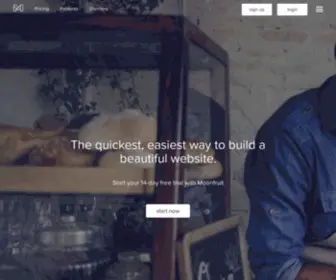 Moonfruit.domains(Responsive Website Builder) Screenshot