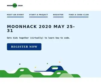 Moonhack.com(Code your way to the moon in 2020) Screenshot