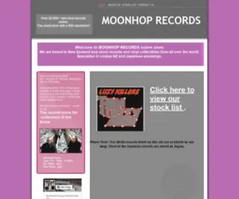 Moonhop.com(Moonhop Records) Screenshot