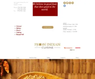 Moonindianrestaurant.com(Moon Indian Cuisine) Screenshot