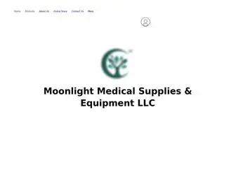 Moonlight-Medical.com(Moonlight Medical Supplies and Equipment) Screenshot