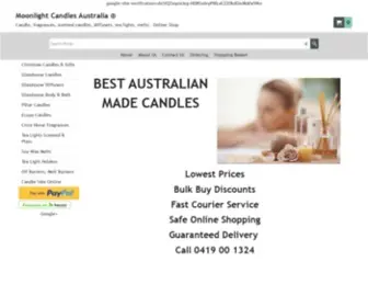 Moonlightcandles.com.au(Moonlight Candles Australia) Screenshot