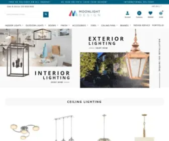 Moonlightdesign.co.uk(Lighting Specialists) Screenshot