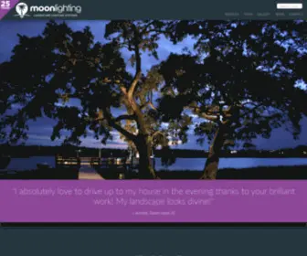 Moonlightinglls.com(Moonlighting Landscape Lighting Systems) Screenshot