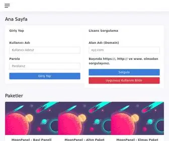 Moonpanel.net(Ana Sayfa) Screenshot
