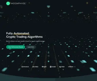 Moonphvse.com(Fully Automated Crypto Trading Algorithms) Screenshot