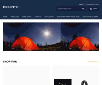 Moonpitch.com(Create an Ecommerce Website and Sell Online) Screenshot