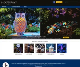 Moonrays.com(Moonrays Outdoor Living) Screenshot