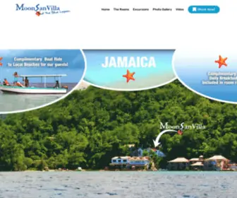 Moonsanvilla.com(Port Antonio Jamaica Villa Rental at the Blue Lagoon) Screenshot