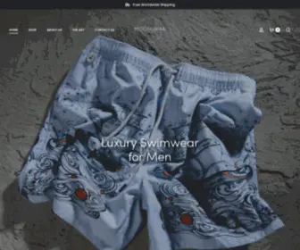 Moonshaa.com(Luxury Men’s swimwear) Screenshot