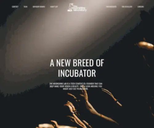 Moonshinelab.com.au(The Moonshine Lab is a new breed of startup incubator) Screenshot