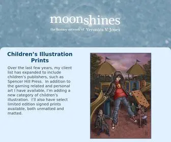 Moonshines.com(MoonShines Fantasy Artwork) Screenshot