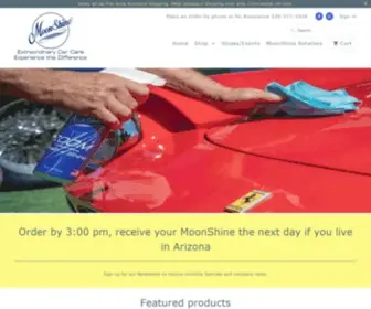 Moonshinestore.com(Premium MoonShine Car Care Supplies for Exceptional Cars) Screenshot
