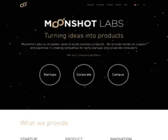 Moonshotlabs.com(Accueil) Screenshot