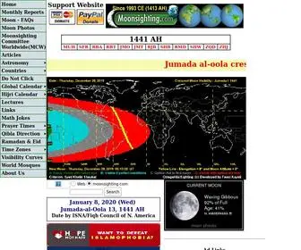 Moonsighting.com(Moon sighting) Screenshot