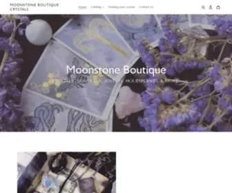 Moonstoneboutique.store(Moonstone Boutique Crystals) Screenshot