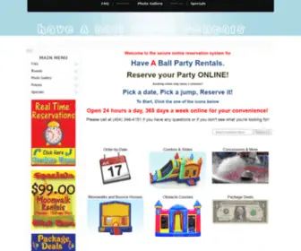 Moonwalkrentals.co(Bounce House Rentals Atlanta) Screenshot