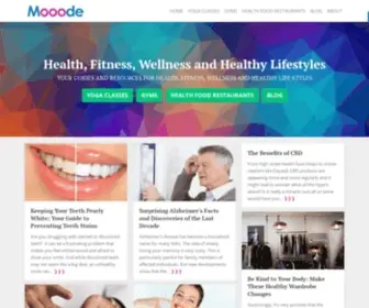 Mooode.com(Health, Fitness, Wellness and Healthy Lifestyles) Screenshot