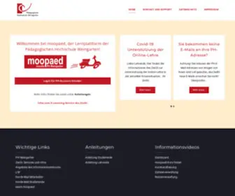 Moopaed.de(Pädagogische Hochschule Weingarten) Screenshot