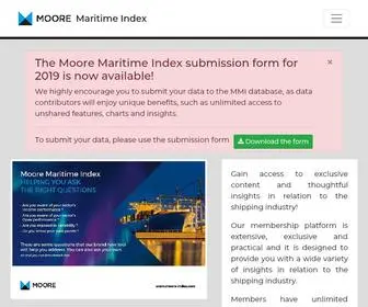 Moore-Index.com(Moore Maritime Index) Screenshot