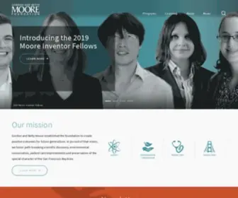 Moore.org(Gordon and Betty Moore Foundation) Screenshot