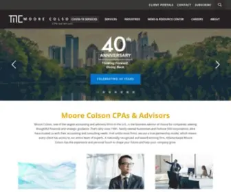 Moorecolson.com(Atlanta Top Accounting Firm) Screenshot