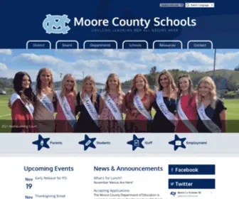 Moorecountyschools.net(Moore County Schools) Screenshot