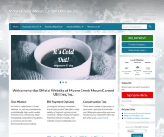 Moorecreekwater.com(Moore Creek Mount Carmel Utilities) Screenshot