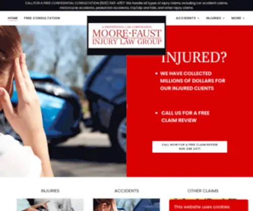 Moorehelp.com(South Dakota Personal Injury Attorneys & Lawyers) Screenshot