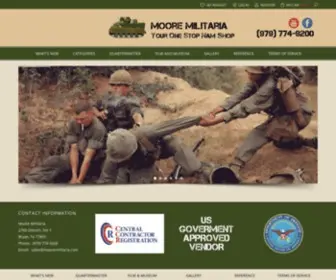 Mooremilitaria.com(Moore Militaria Home) Screenshot