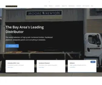 Moorenewton.com(The Bay Area's leading distributor for the finest hardwood lumber and plywood products) Screenshot