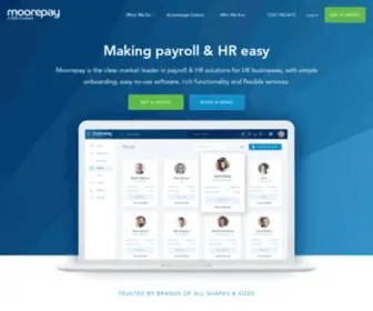 Moorepay.co.uk(UK's Biggest Payroll Company) Screenshot