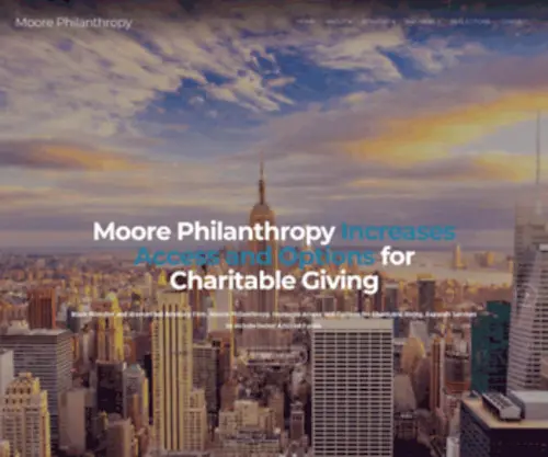 Moorephilanthropy.com(Moore Philanthropy) Screenshot