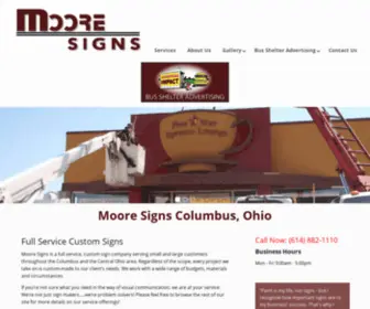 Mooresigns.biz(Moore Signs) Screenshot