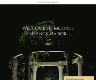 Mooresspringsmanor.com(Moore's Springs Manor) Screenshot