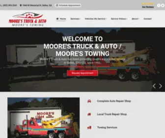 Moorestruckandautorepair.com(Auto Repair in Dallas) Screenshot