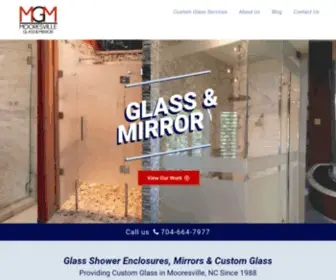 Mooresvilleglass.com(Shower Glass and Mirror in Mooresville) Screenshot