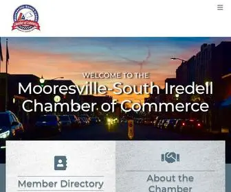 Mooresvillenc.org(Mooresville-South Iredell Chamber of Commerce) Screenshot