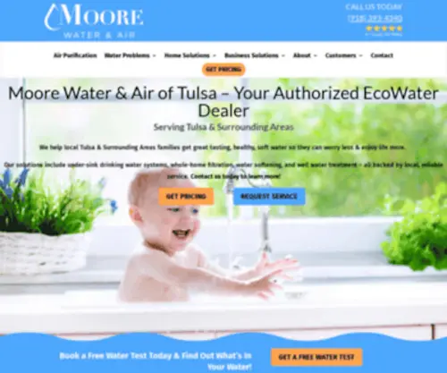 Moorewaterandairoftulsa.com(Moore Water Treatment) Screenshot